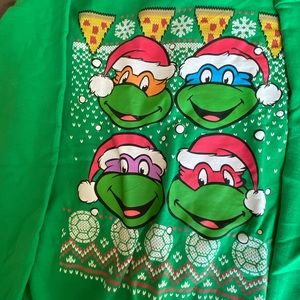 Ninja turtles Xmas sweater never worn medium